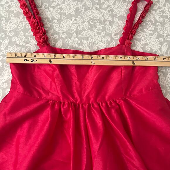 Hutch Sleeveless Rosette Romper In Rose Tyrie Size M - Picture 8 of 8